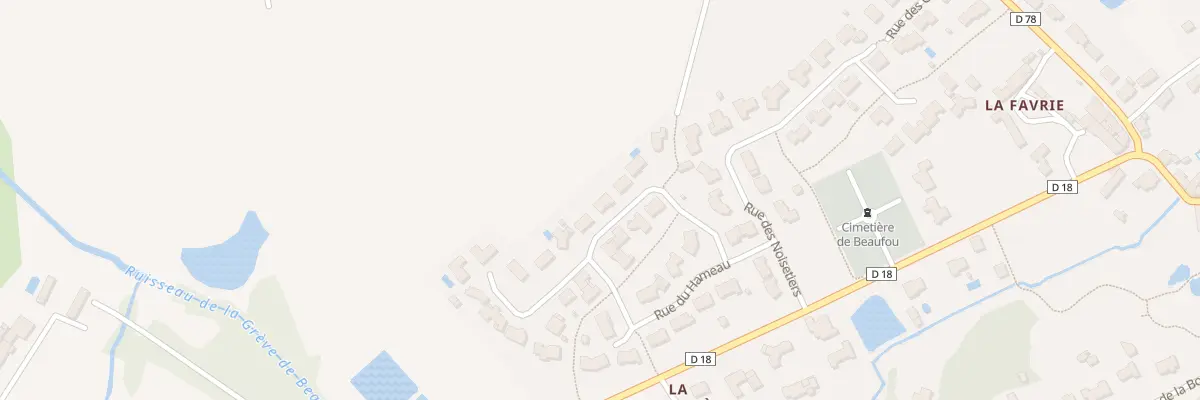 Plan du 43 Rue du hameau à Beaufou