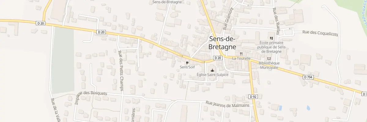 Plan du 10 Rue St Nicolas à Sens-de-Bretagne