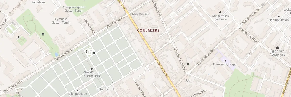 Plan du 51B Rue de Coulmiers à Nantes