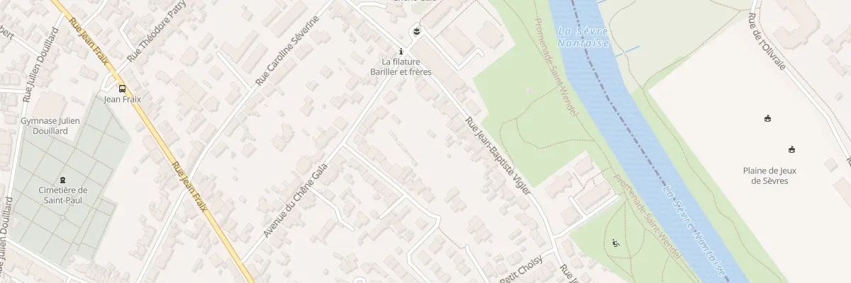 Plan du 124 Rue Jean Baptiste Vigier à Rezé