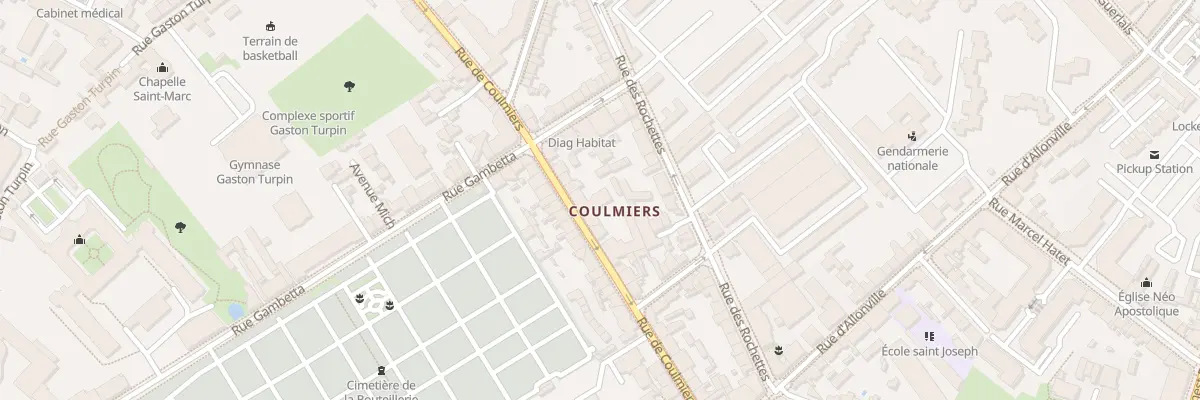 Plan du 54 Rue de Coulmiers à Nantes