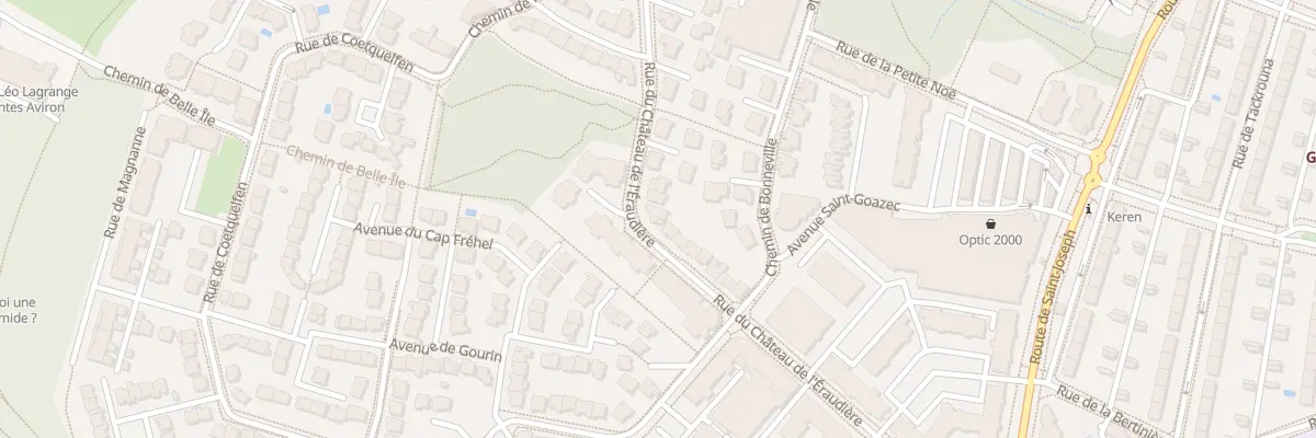 Plan du 28 Rue du Château de l’Eraudière à Nantes