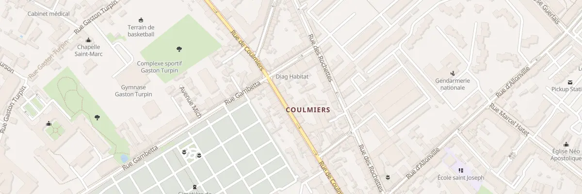 Plan du 54B Rue de Coulmiers à Nantes
