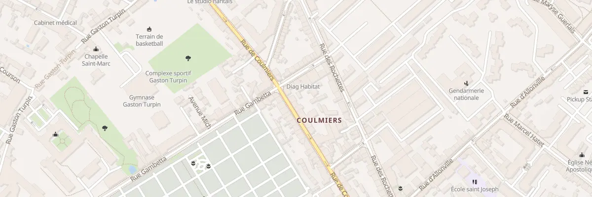 Plan du 56B Rue de Coulmiers à Nantes