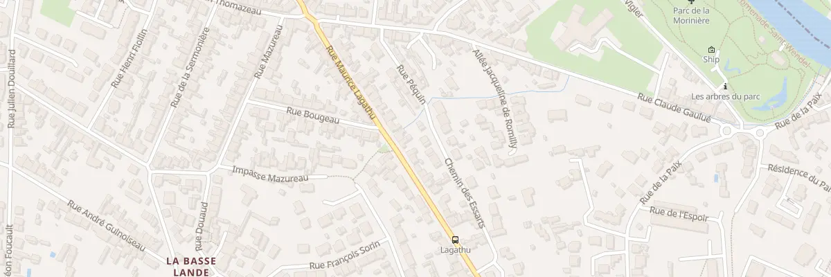 Plan du 30 Rue Maurice Lagathu à Rezé