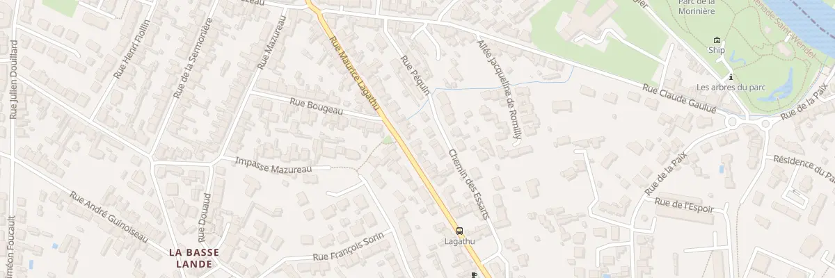 Plan du 28B Rue Maurice Lagathu à Rezé