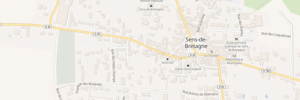 Plan du 18 Rue St Nicolas à Sens-de-Bretagne