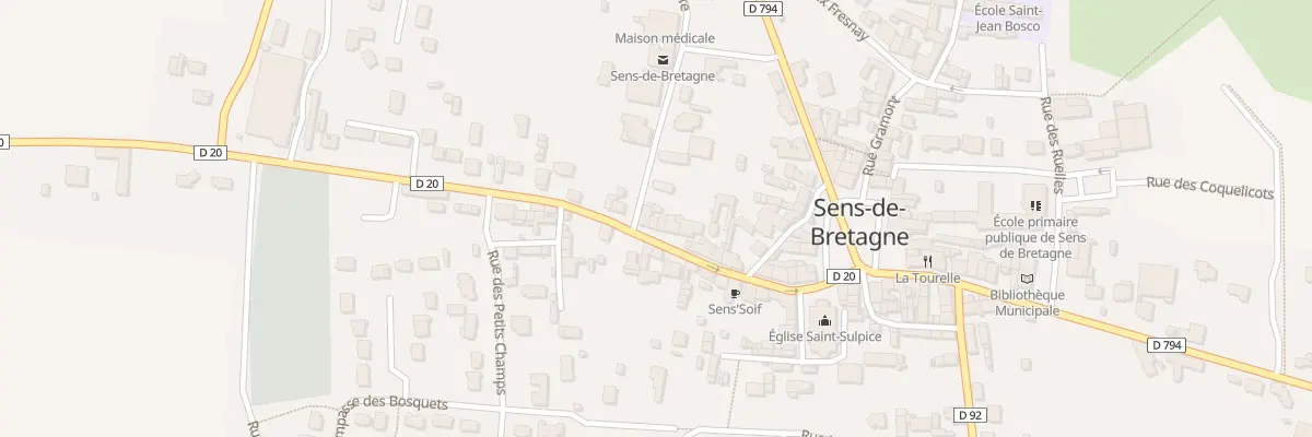Plan du 19 Rue St Nicolas à Sens-de-Bretagne