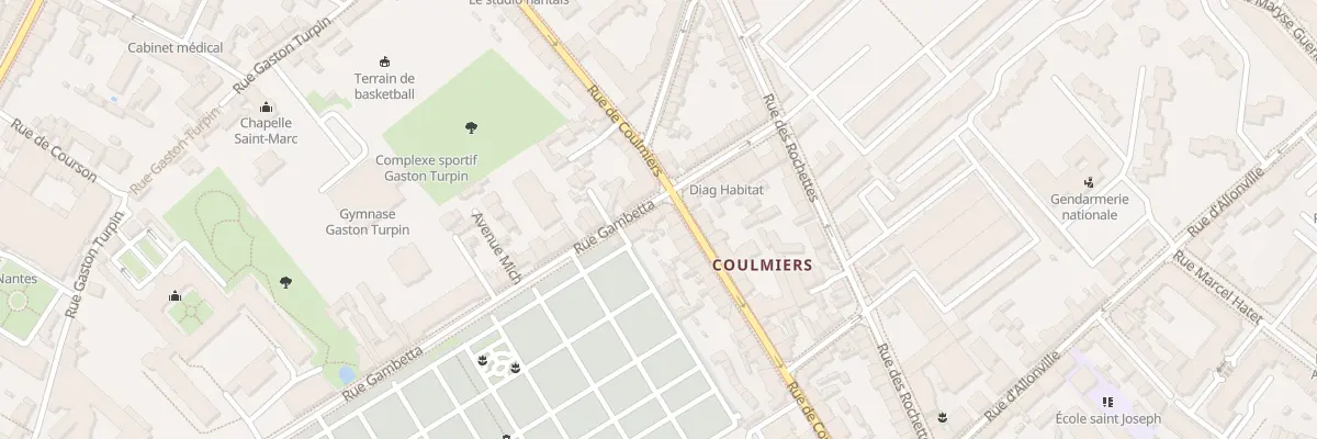 Plan du 3 Rue Gambetta à Nantes