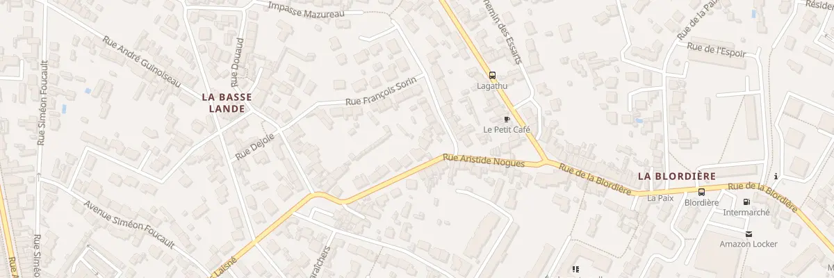 Plan du 20 Rue Aristide Nogues à Rezé