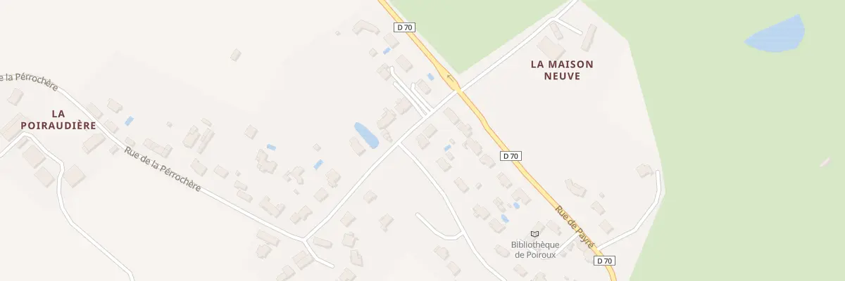 Plan du 9 Rue du vallon de la proustière à Poiroux