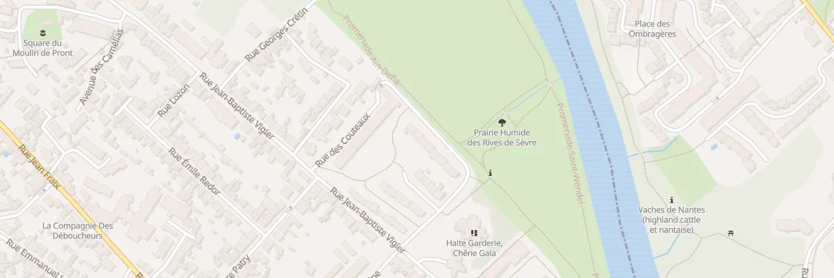 Plan du 21 Rue des Couteaux à Rezé