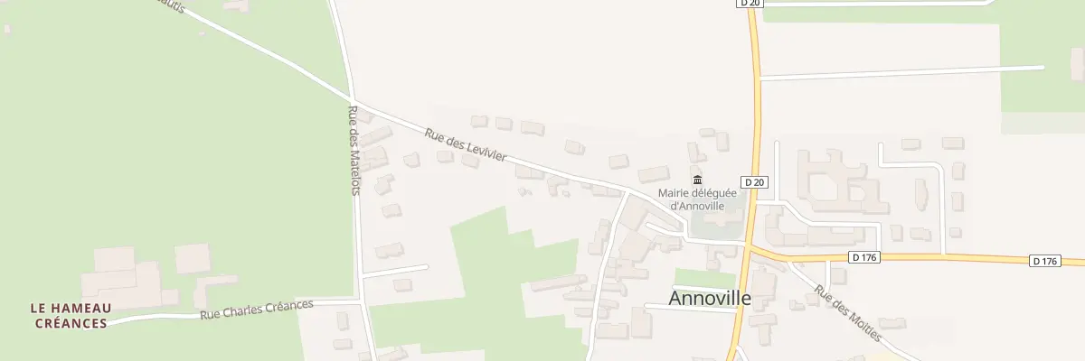 Plan du 190 Rue des Levivier - Annoville à Tourneville-sur-Mer