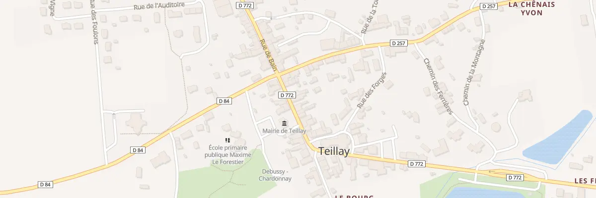 Plan du 14 Rue de Bain à Teillay