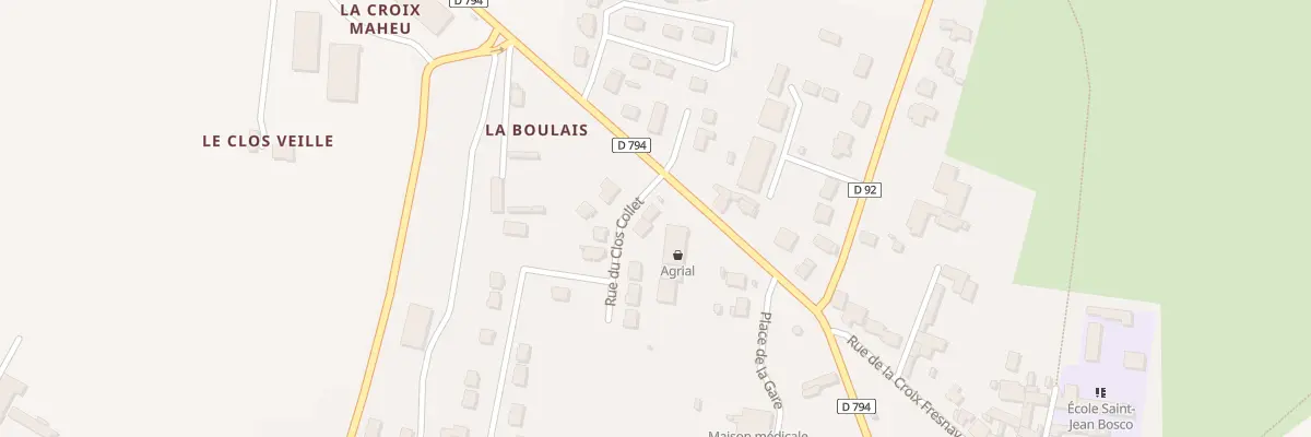 Plan du 2 Rue du Clos Collet à Sens-de-Bretagne