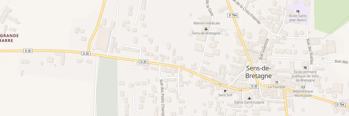 Plan du 5058 Rue Saint-Nicolas à Sens-de-Bretagne