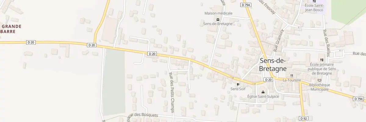 Plan du 28B Rue St Nicolas à Sens-de-Bretagne