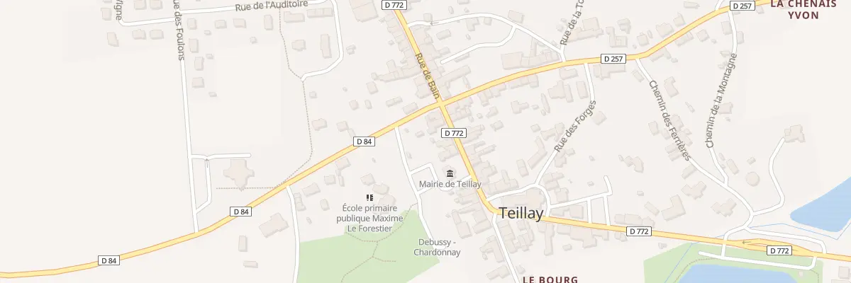 Plan du 9 Rue de Bain à Teillay