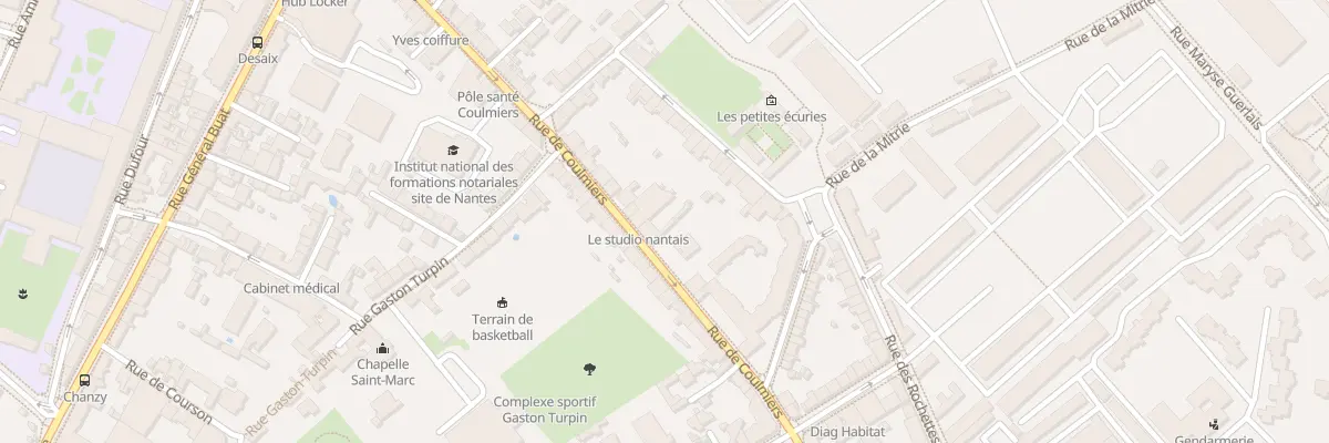 Plan du 68 Rue de Coulmiers à Nantes