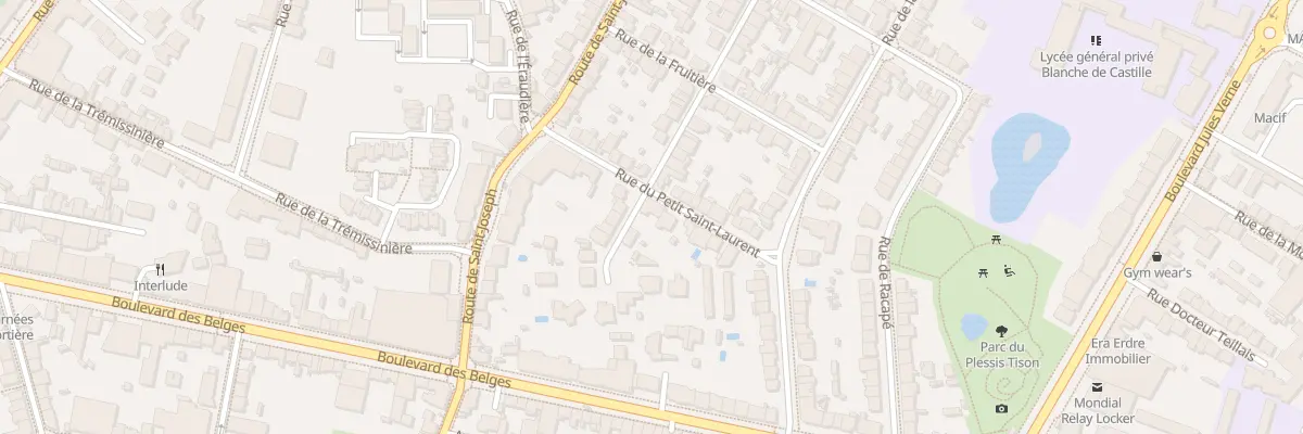 Plan du 9 Rue du Pt St Laurent à Nantes