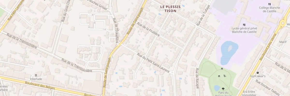 Plan du 68 Rue du Plessis Tison à Nantes