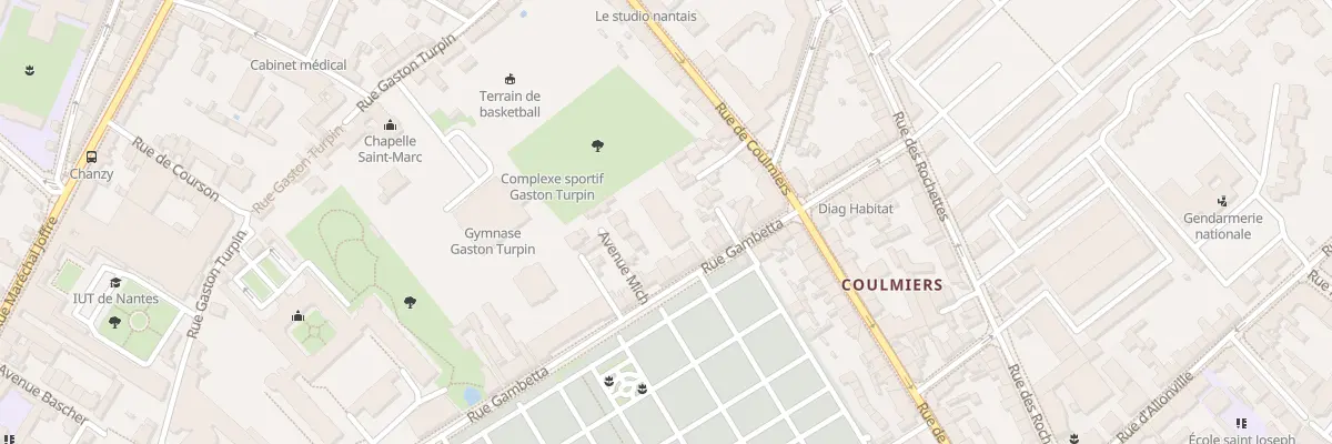 Plan du 16 Rue Gambetta à Nantes