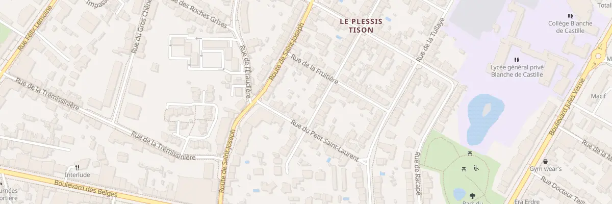Plan du 66 Rue du Plessis Tison à Nantes