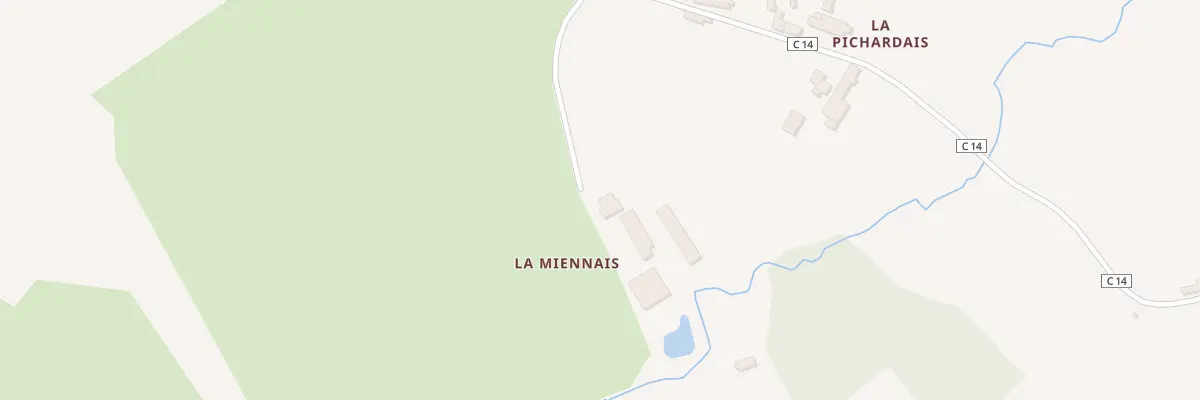 Plan du 5016 A la Miennais à Gahard