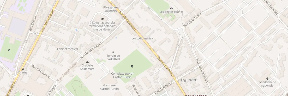 Plan du 95 Rue de Coulmiers à Nantes