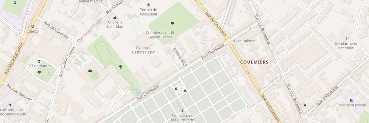 Plan du 24 Rue Gambetta à Nantes