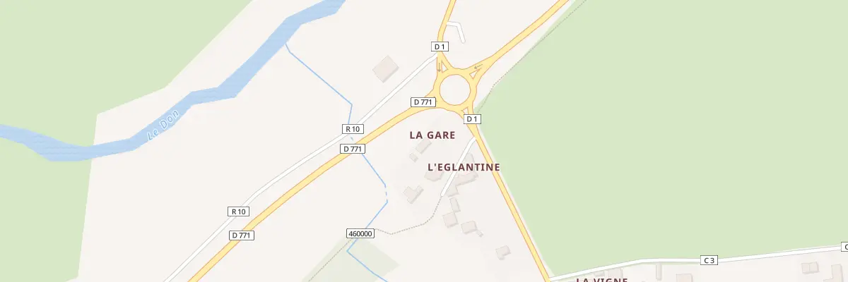 Plan du 124 La Gare à Treffieux