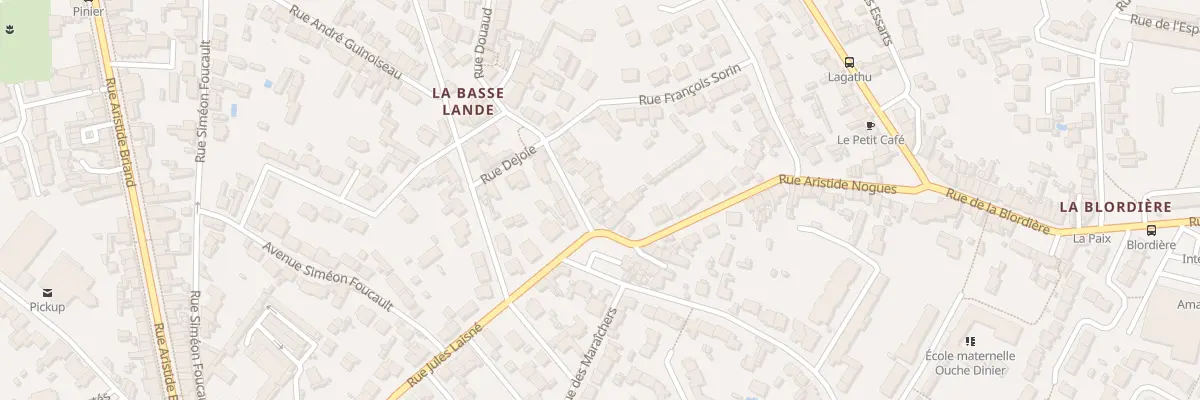 Plan du 8 Rue de la Basse Lande à Rezé