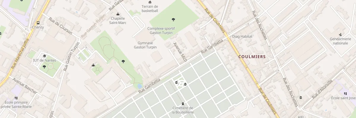 Plan du 30 Rue Gambetta à Nantes