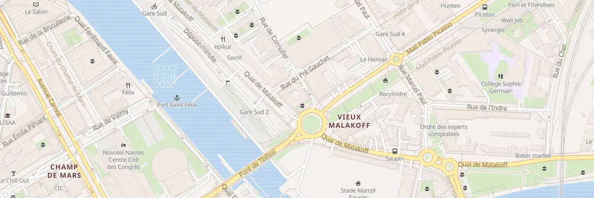 Plan du 35 Quai de Malakoff à Nantes