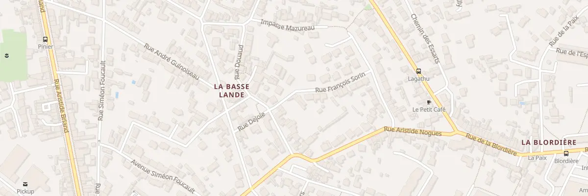 Plan du 9005 Rue de la Basse Lande à Rezé