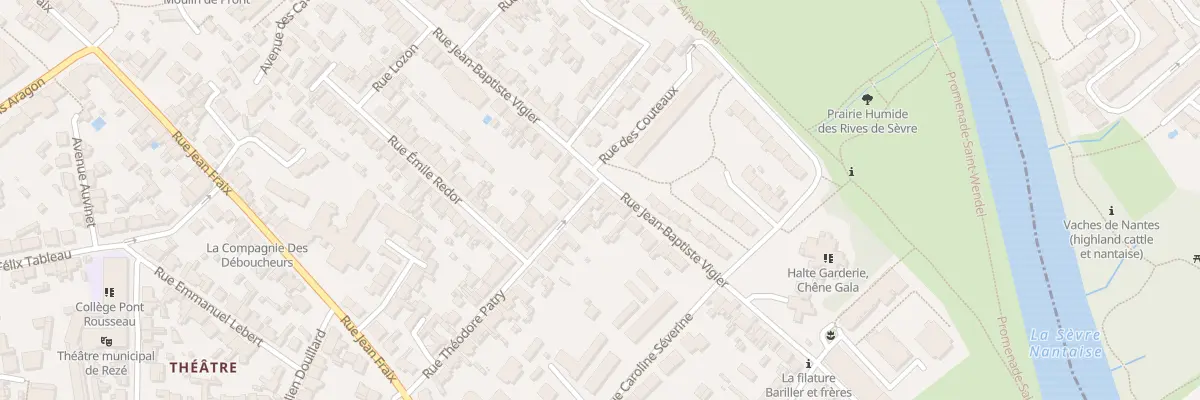 Plan du 82 Rue Jean Baptiste Vigier à Rezé