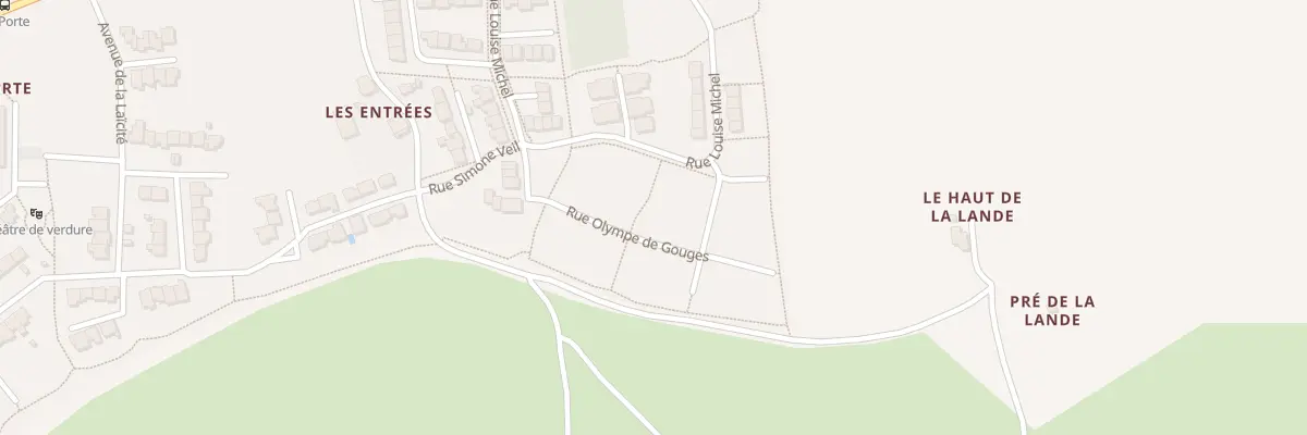 Plan du 11 Rue Olympe de Gouges à Nouvoitou