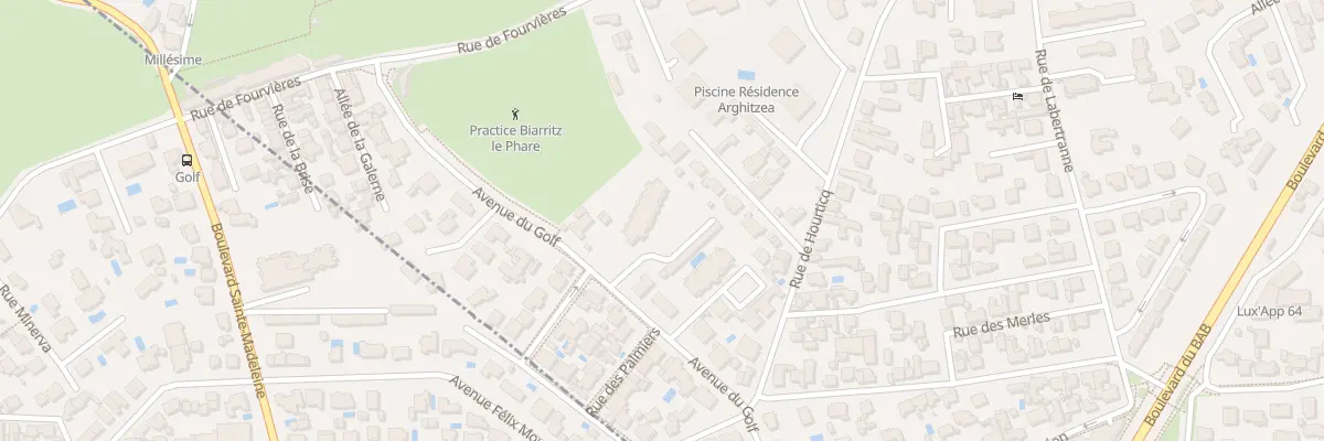Plan du 34 Av du Golf à Anglet