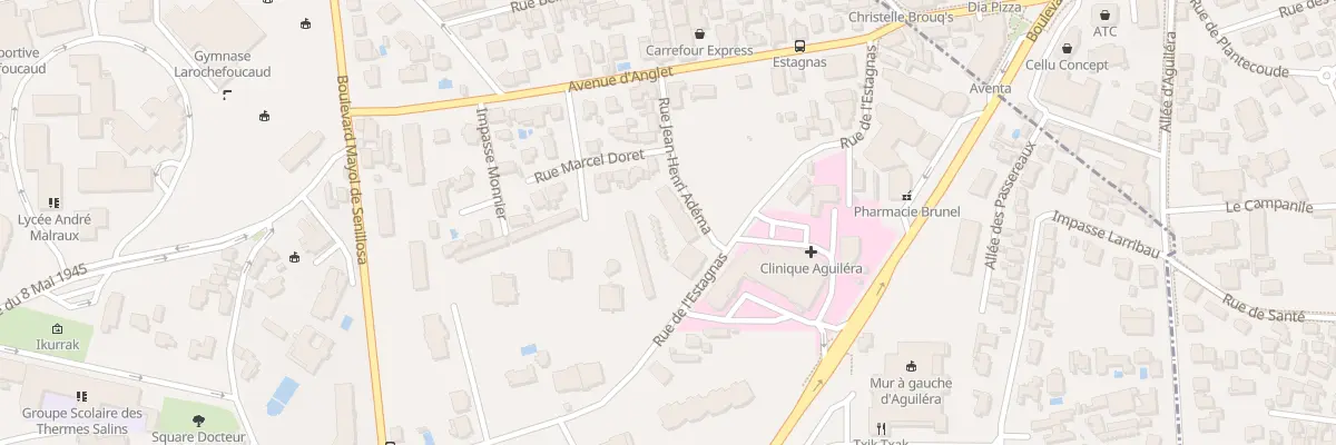 Plan du 12 Rue de l’Estagnas à Biarritz