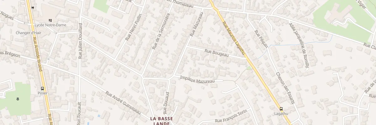Plan du 11 Rue Mazureau à Rezé