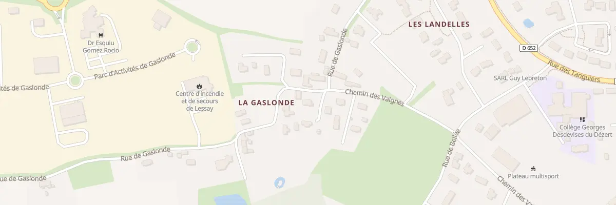 Plan du 83 Rue de Gaslonde à Lessay