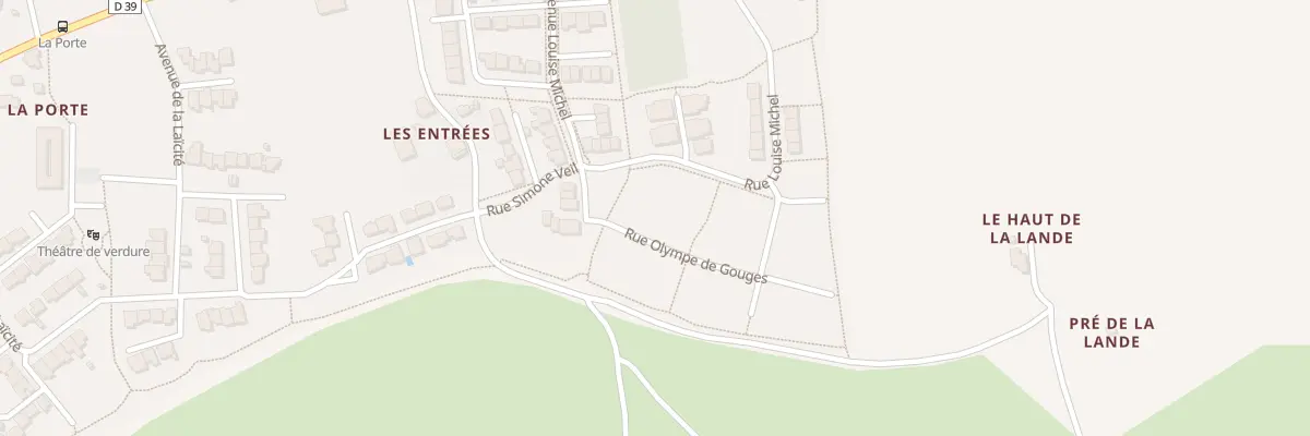 Plan du 5 Rue Olympe de Gouges à Nouvoitou