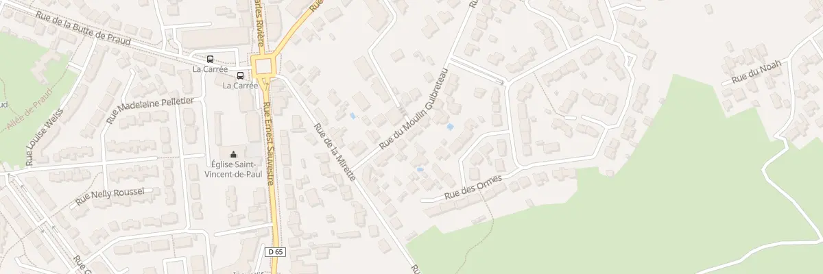 Plan du 89 Rue du Moulin Guibreteau à Rezé
