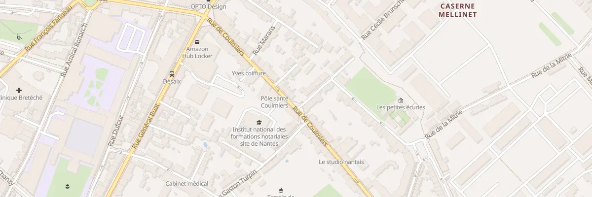 Plan du 86 Rue de Coulmiers à Nantes