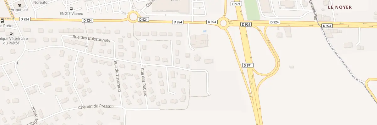 Plan du 405 Rue de Haute Lande à Granville