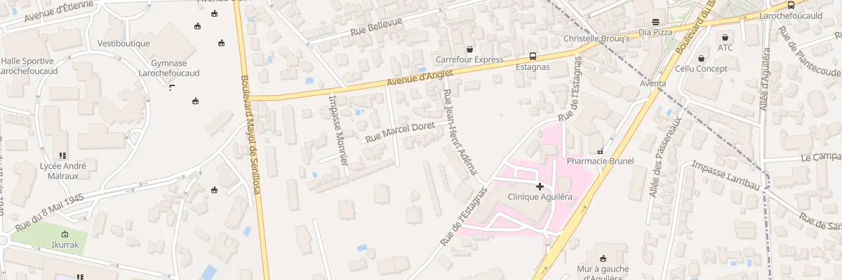 Plan du 18 Rue Marcel Doret à Biarritz