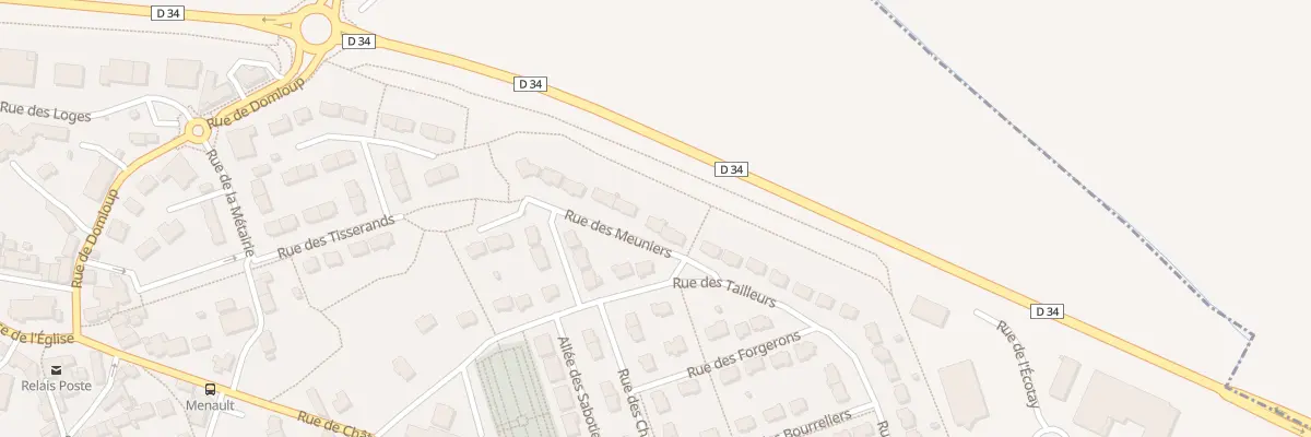 Plan du 11 Rue des Meuniers à Nouvoitou