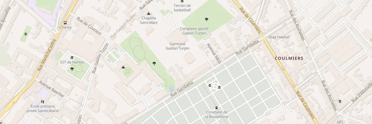 Plan du 36 Rue Gambetta à Nantes