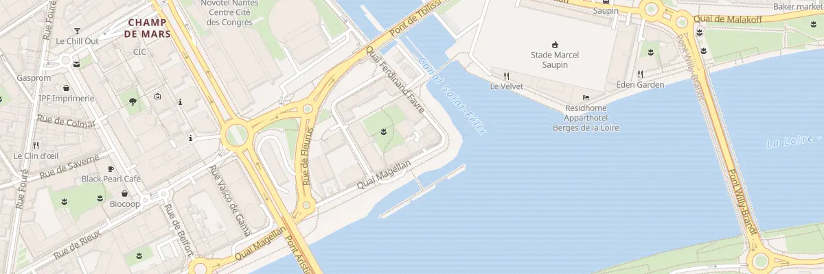 Plan du 2 Quai Magellan à Nantes