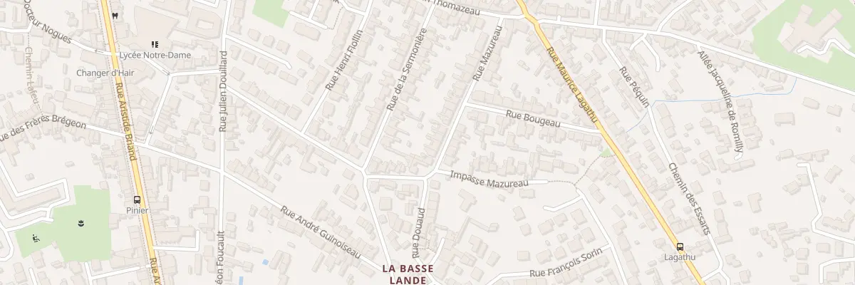 Plan du 28 Rue Mazureau à Rezé
